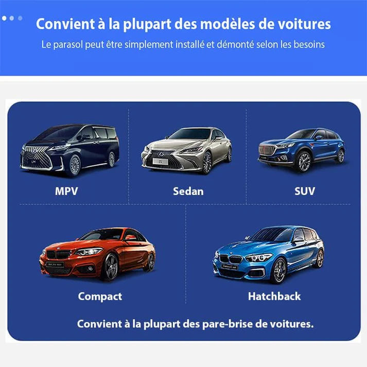 Parasol de voiture pliable - Contre la chaleur et UV